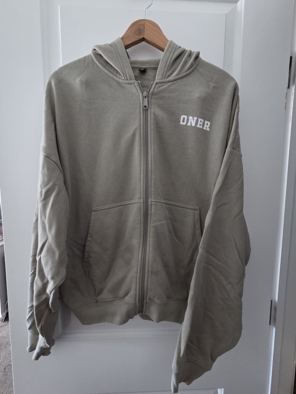 Oner Active Midweight Zip Through Hoodie | Sift Sage Green | L